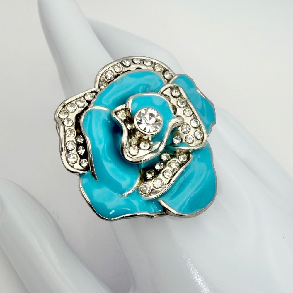 Statement Flower Ring - image 1